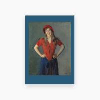 Postkort. Christian Krohg, «Maleren Oda Krohg»  